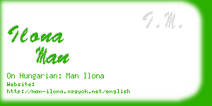 ilona man business card